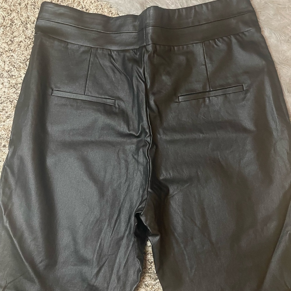 New York & Company Black Faux Leather Leggings Women’s Size XXL 2X New With Tags - Picture 8 of 13